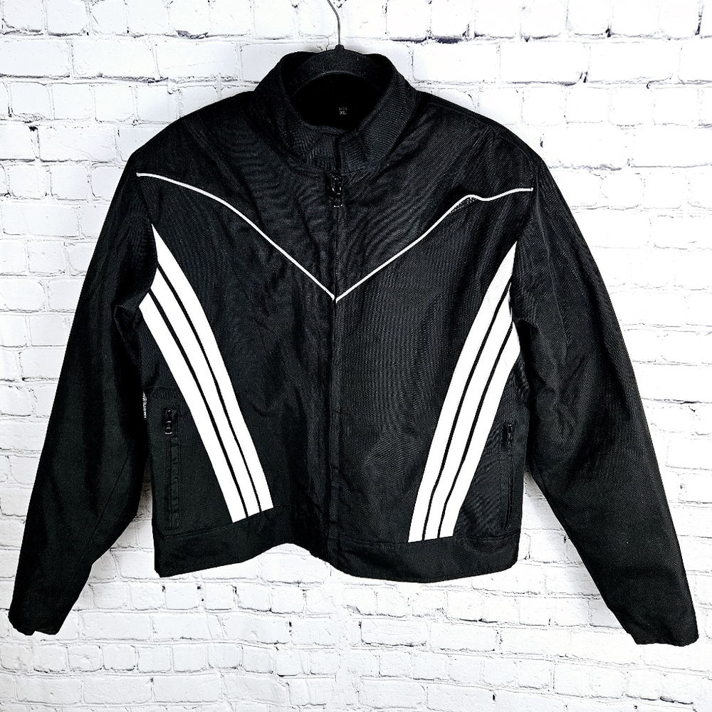 HOUSE OF LEATHER | cordura nylon lined full zip motorcycle jacket